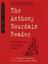The Anthony Bourdain Reader